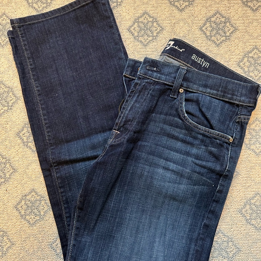 7 For All Mankind Austyn Jeans in Dark Blue